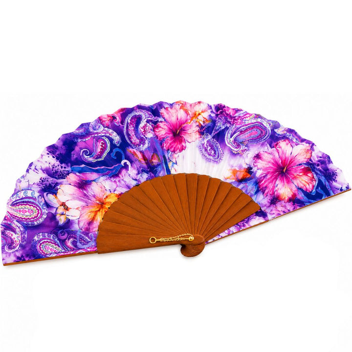 Abanico Hibisco Rosa Tropical Aire Distinto