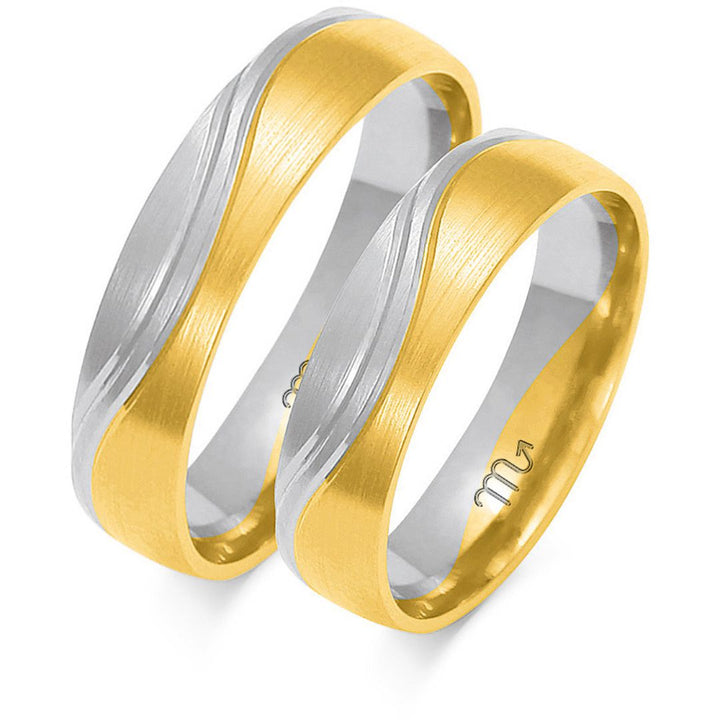 Alianza de Oro Satinada 5 mm – Modelo O-195