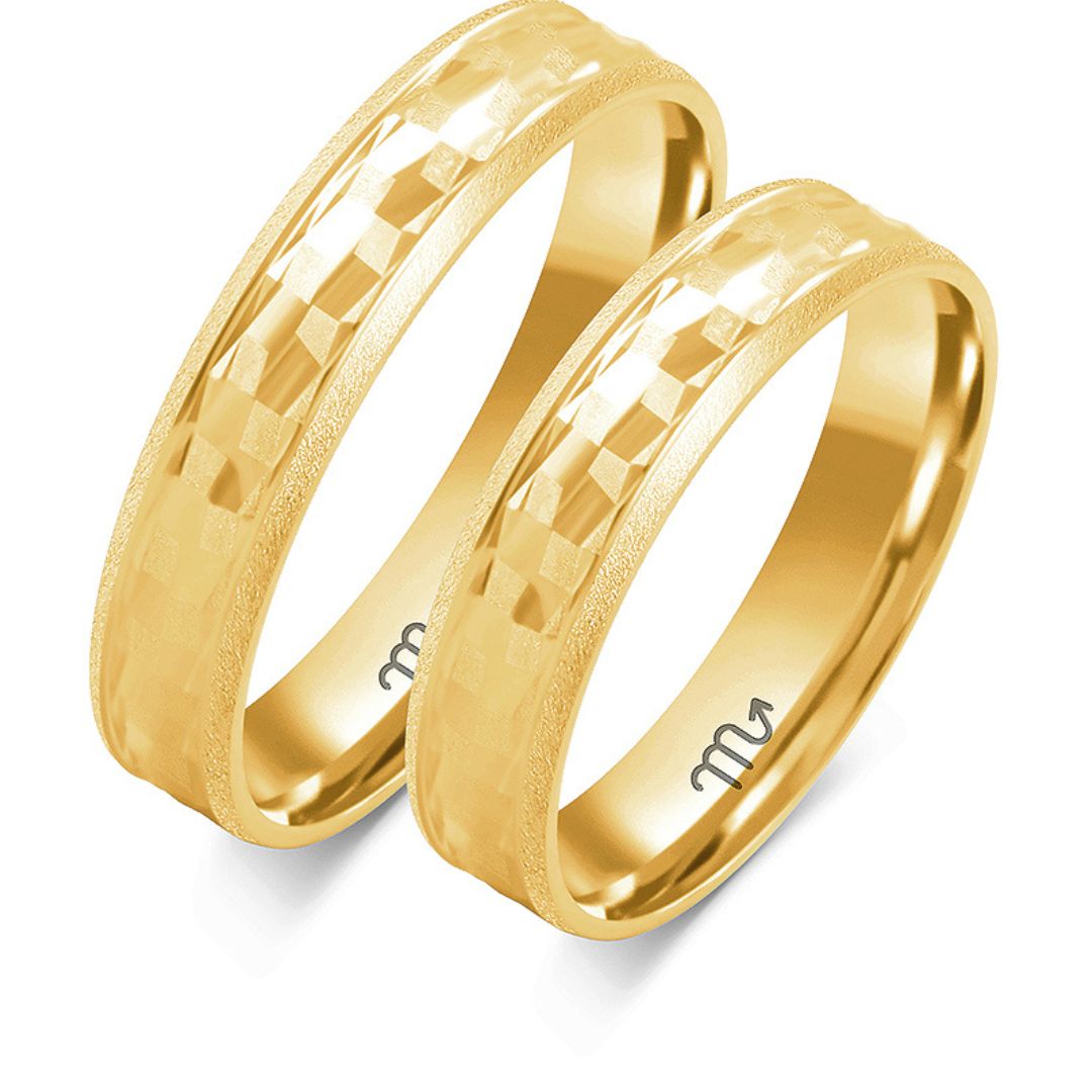 Alianza de Oro Clásica con Relieve 4,5 mm – OE-393