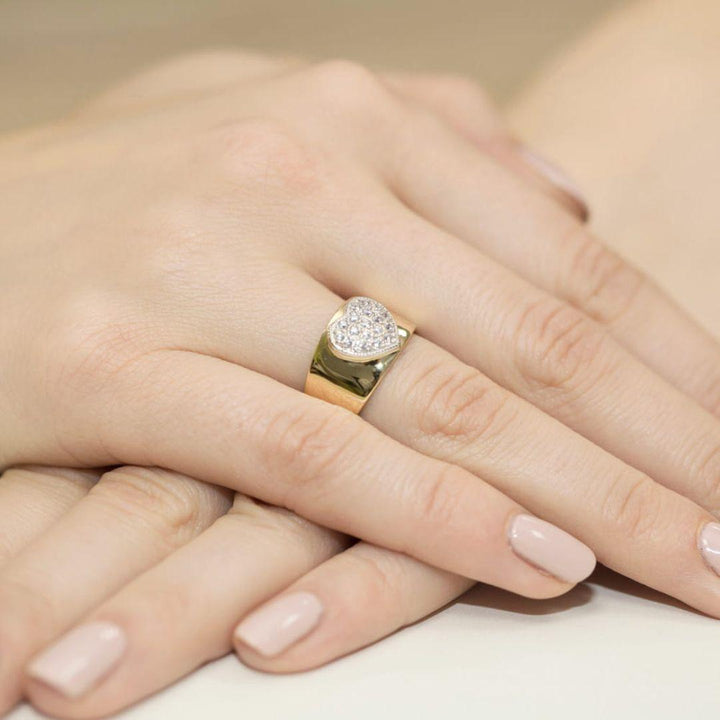 Anillo Amore Diamantes 0,26 ct Oro 14K
