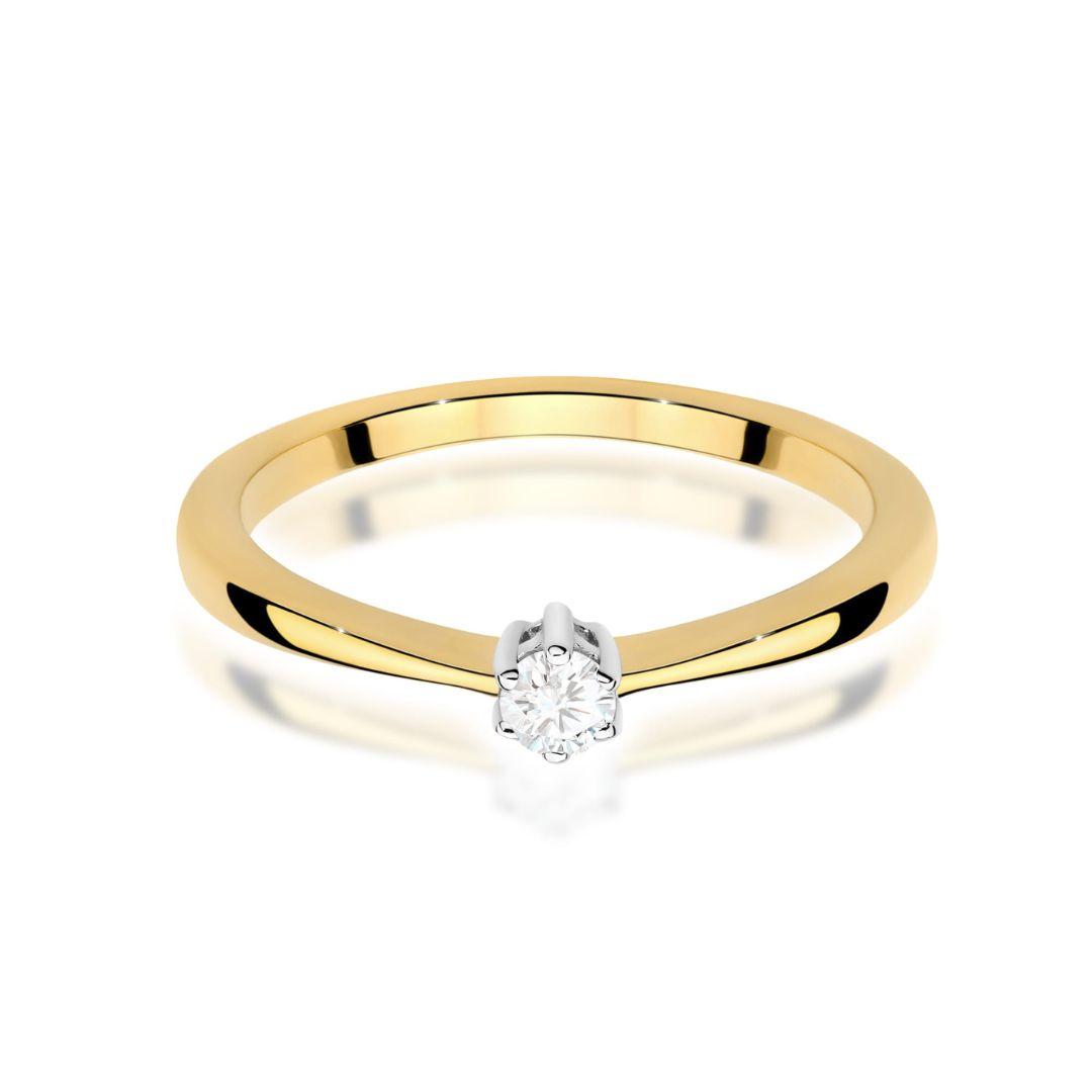 Anillo Clara Diamante 0,10 ct en Oro 14K