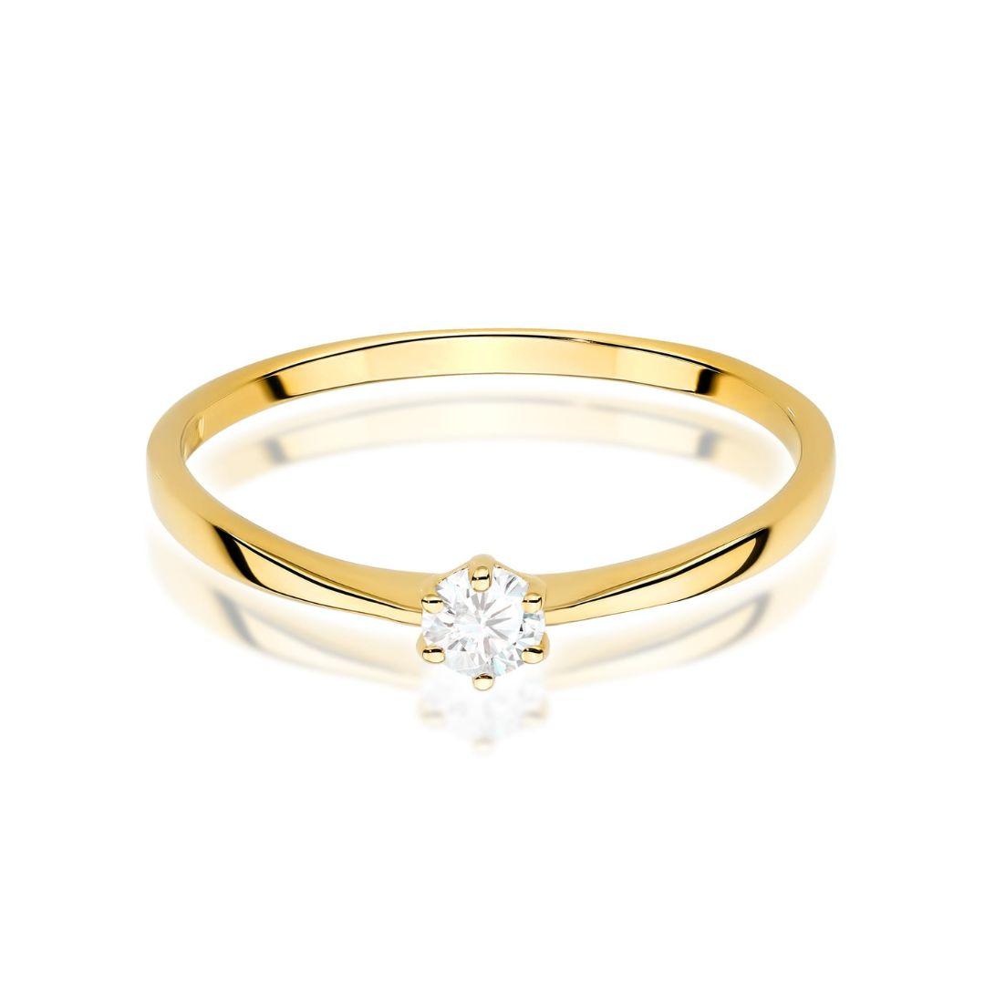 Anillo Dioha Diamante 0,10 ct en Oro 14K