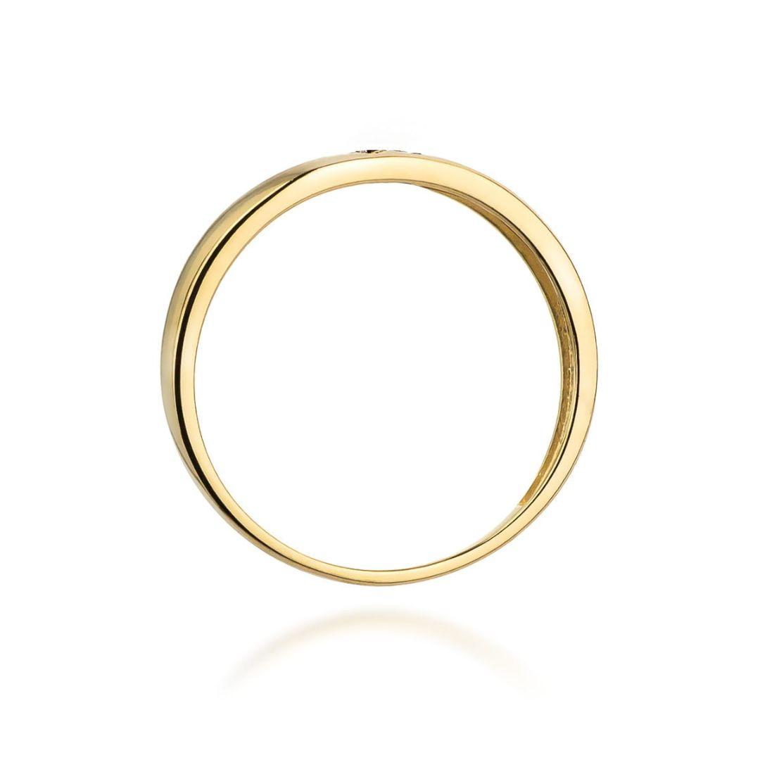 Anillo Evania Oro 14K Doble Corazón con Diamantes
