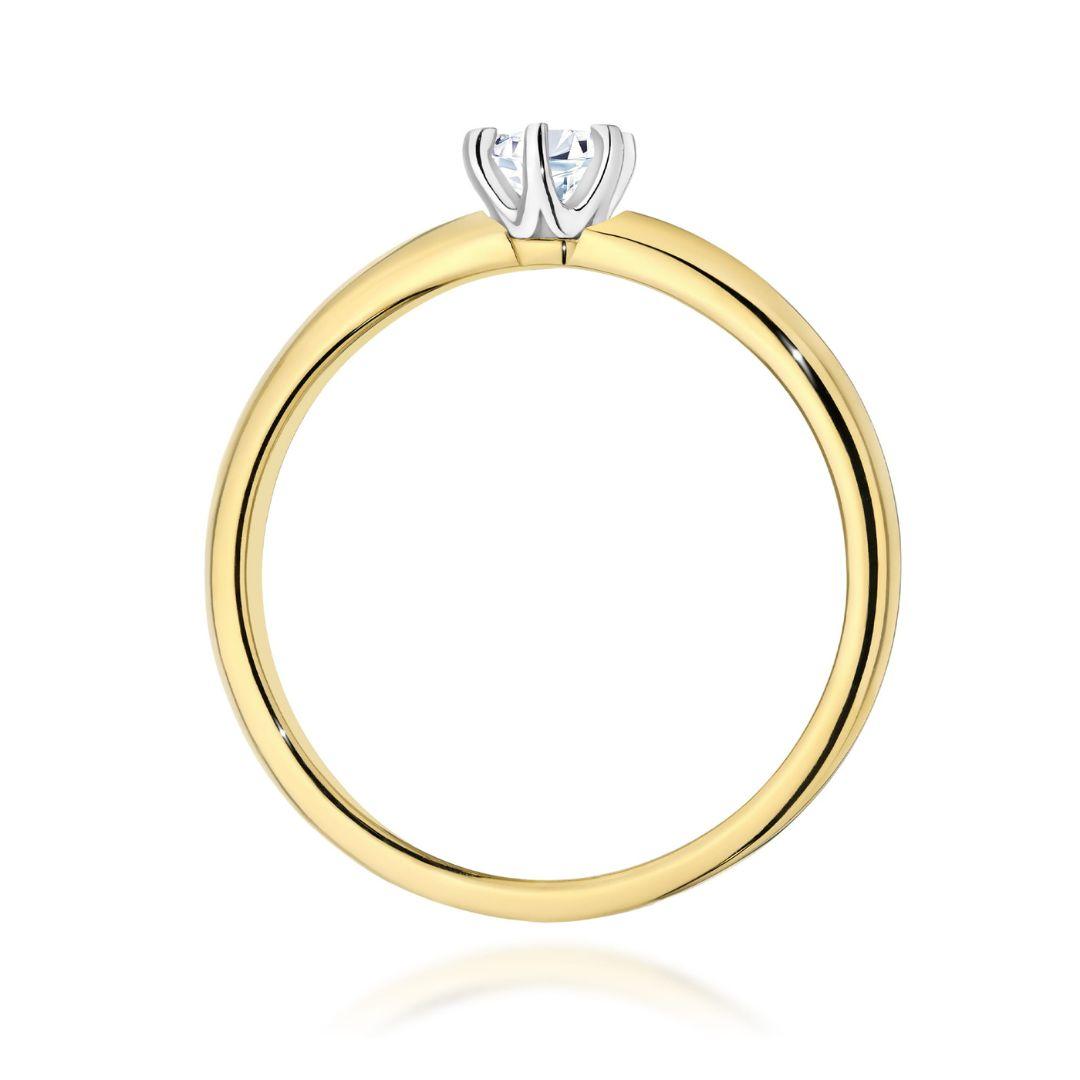 Anillo de Compromiso Lira Oro 14K con Diamante Natural 0,25 ct