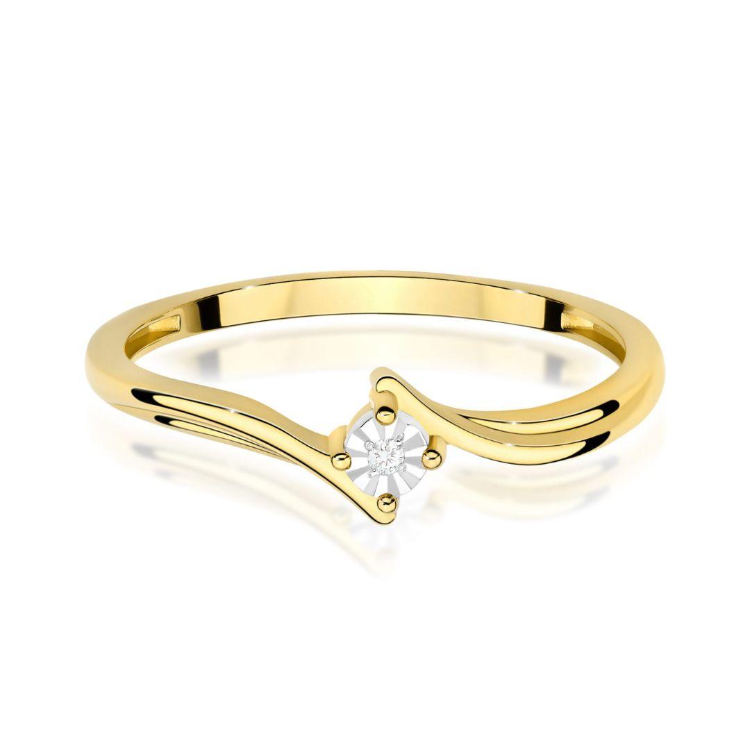 Anillo Nara Diamante 0,01 ct en Oro 14K