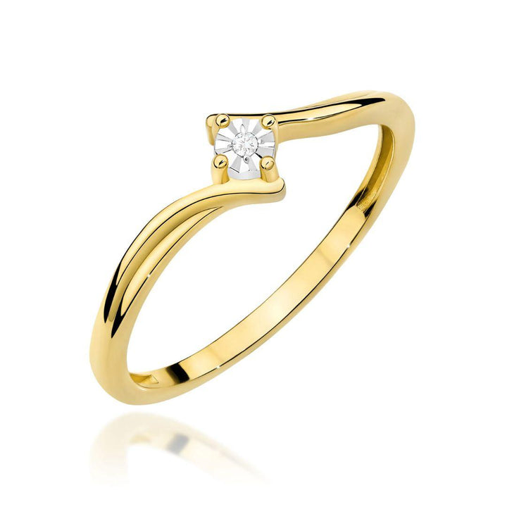 Anillo Nara Diamante 0,01 ct en Oro 14K