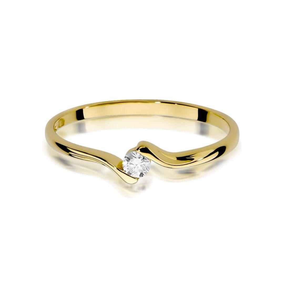 Anillo Serena Diamante 0,09ct Oro Amarillo 14K