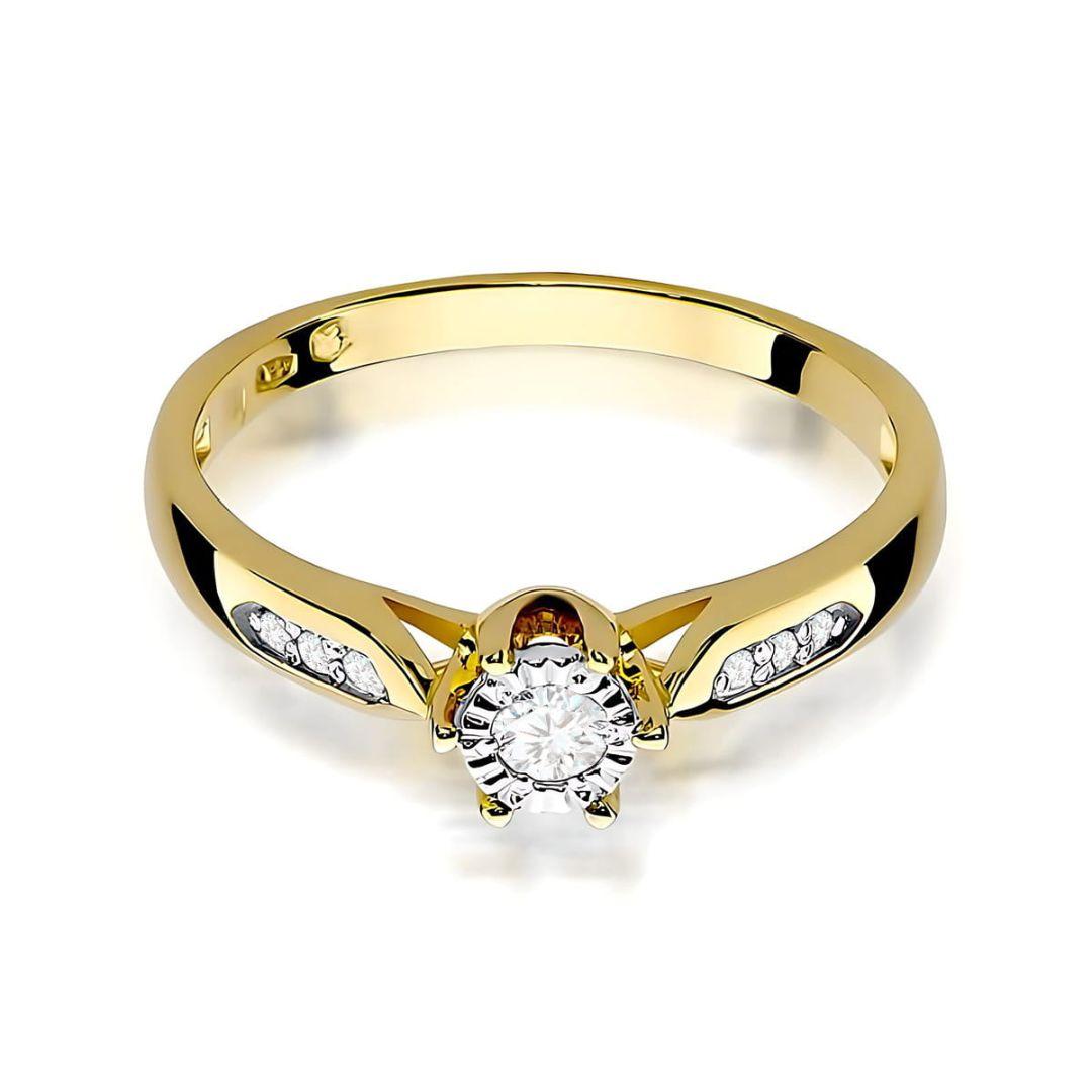Anillo Stella Diamante 0,13 ct Oro 14K