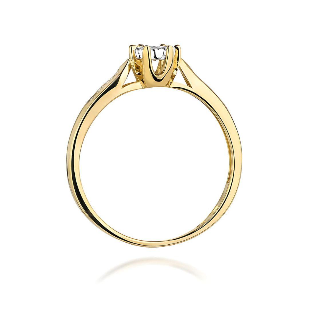 Anillo Stella Diamante 0,13 ct Oro 14K