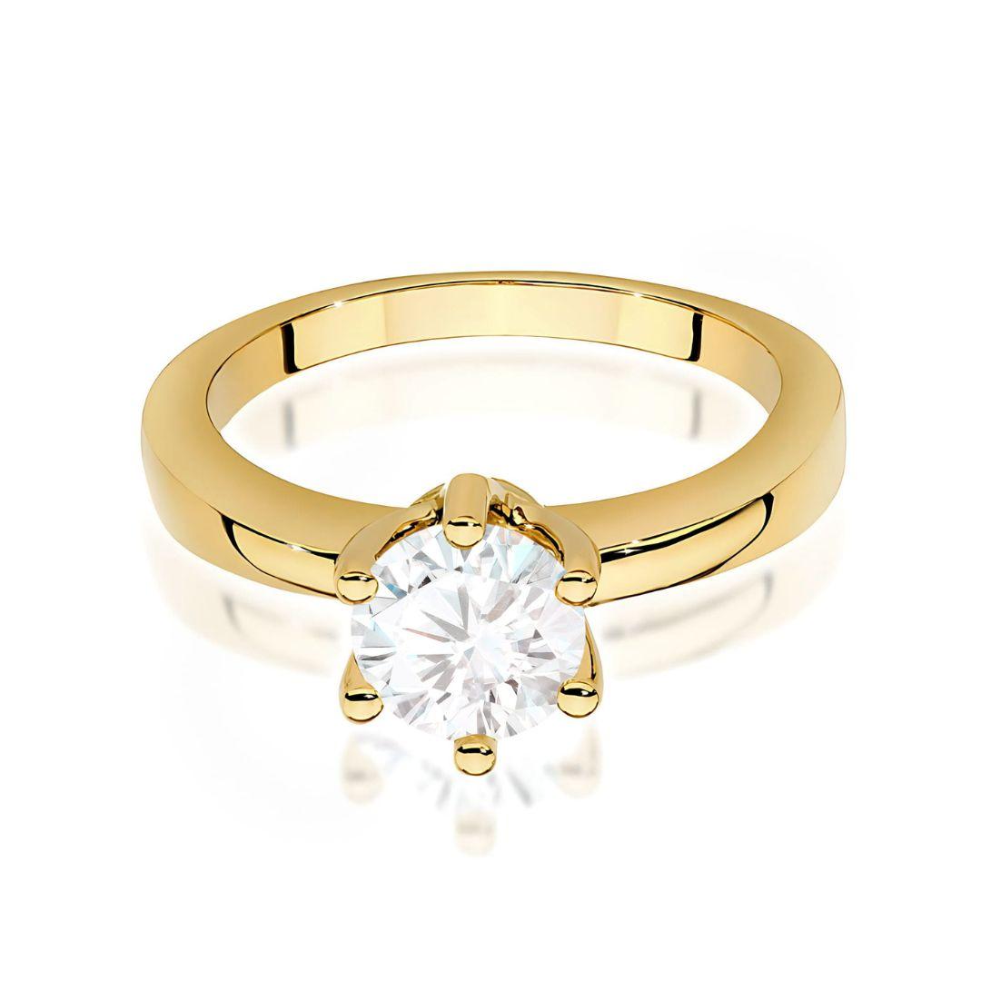 Anillo Vega Diamante 1,00 ct en Oro 14K