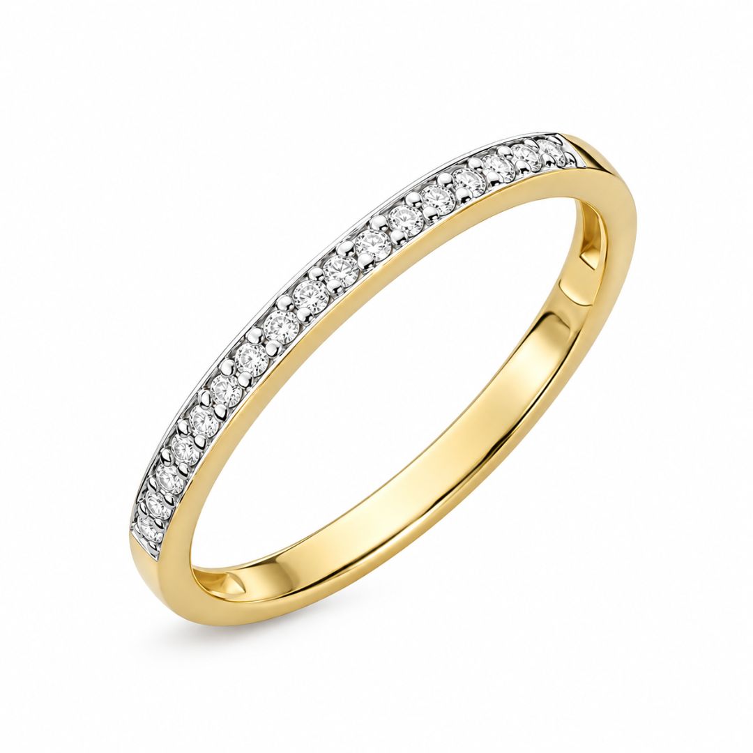 Anillo Anabella de Oro 9K con Diamantes