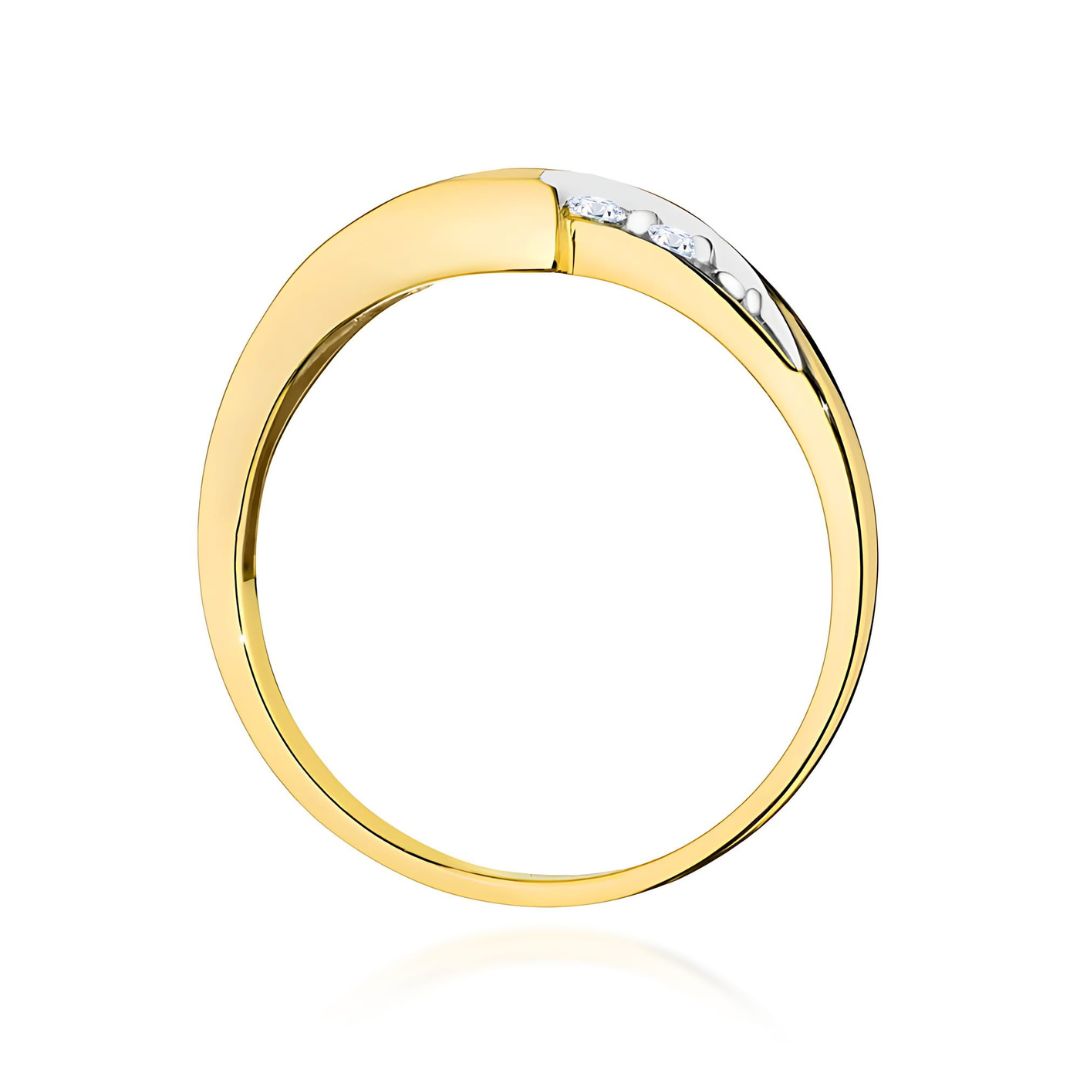 Anillo Diana de Oro 14K con Zafiro y Diamantes