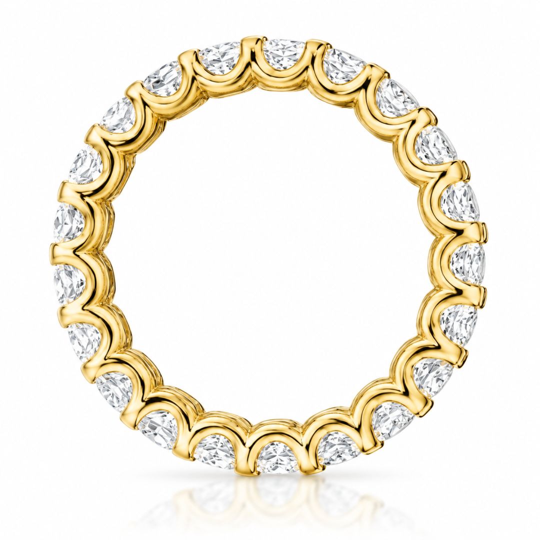 Anillo Eternidad Diamantes 3,20–3,80 ct en Oro 14K