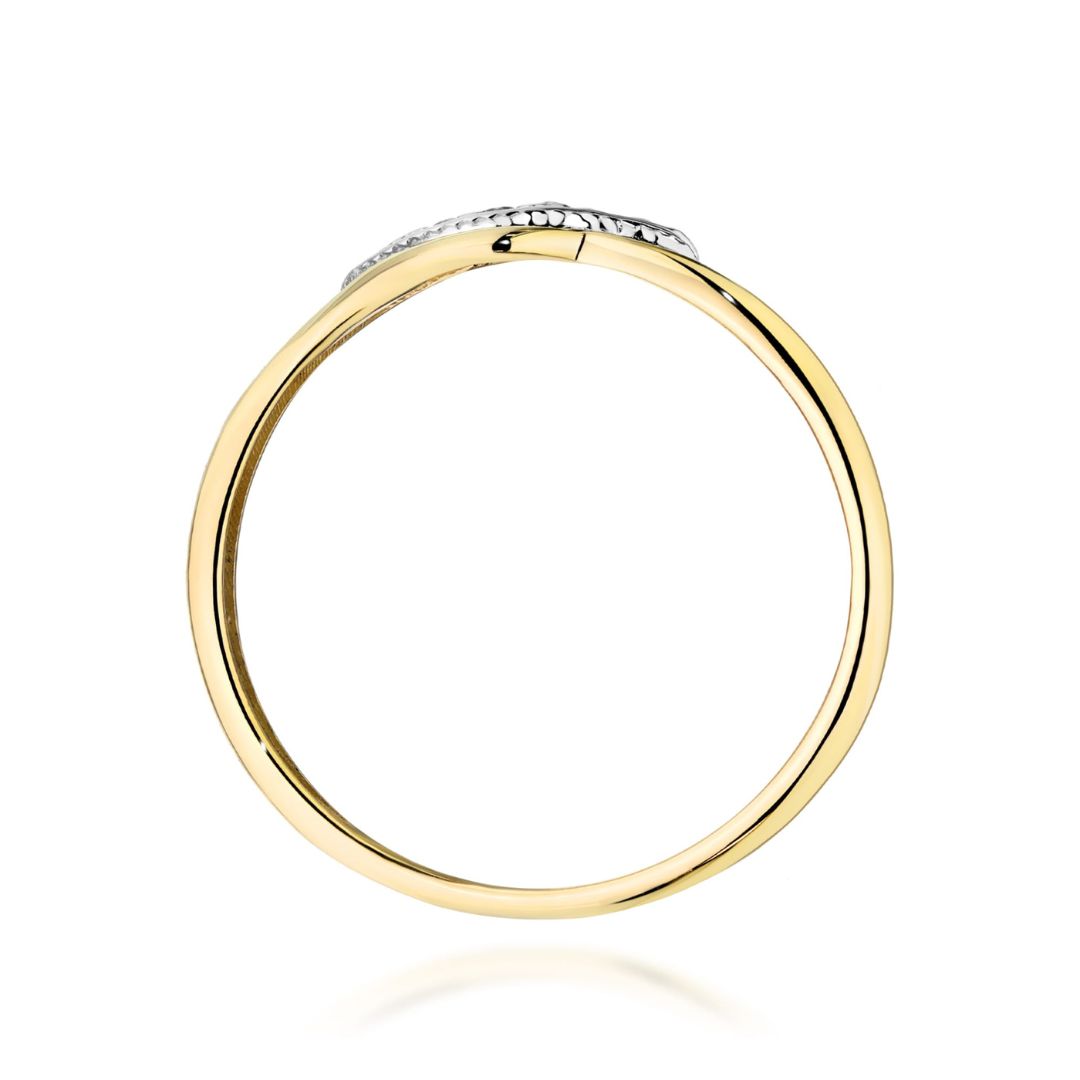 Anillo Vega de Oro 14K con Diamantes Naturales
