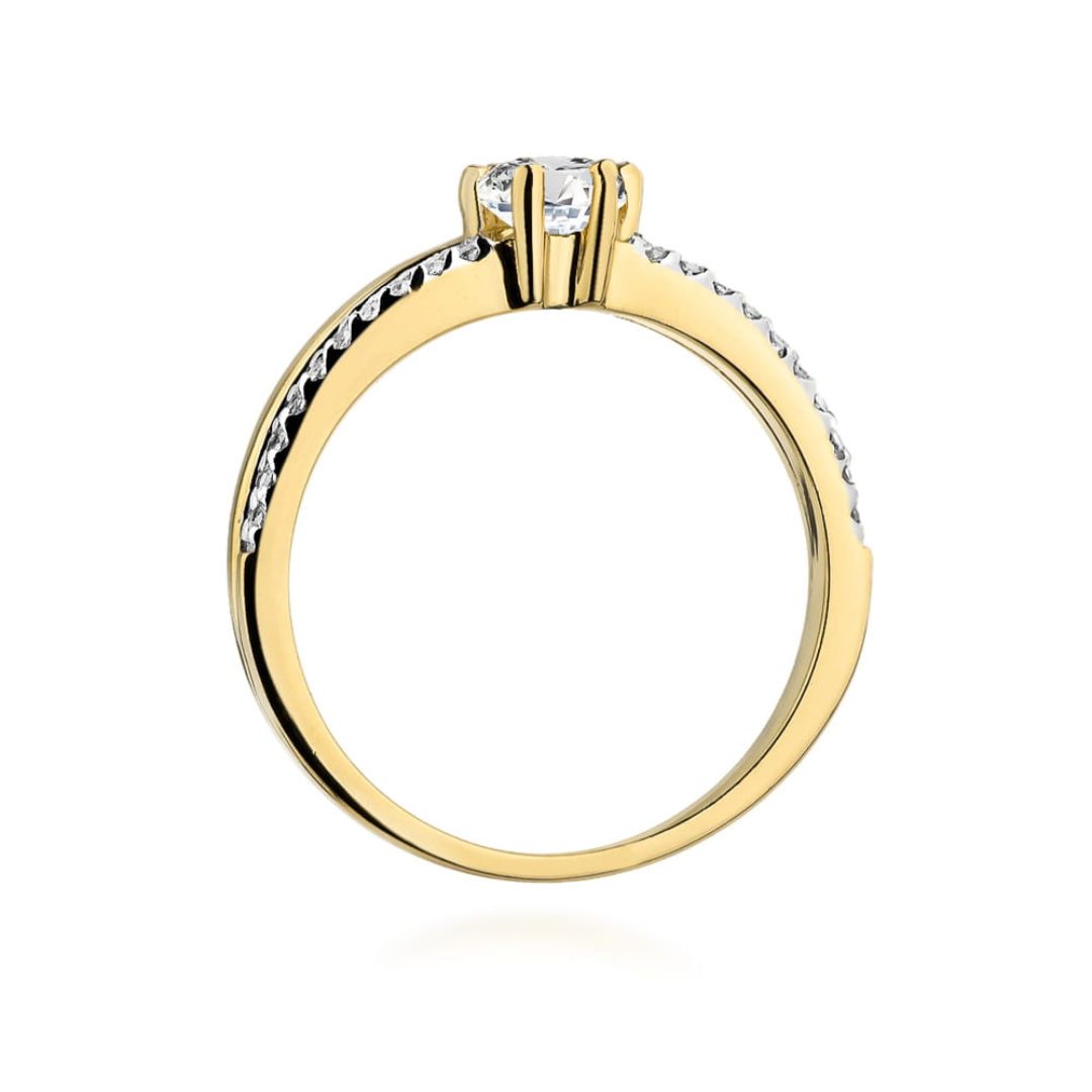 Anillo de Compromiso Alana Oro 14K con Diamantes 0,30 ct