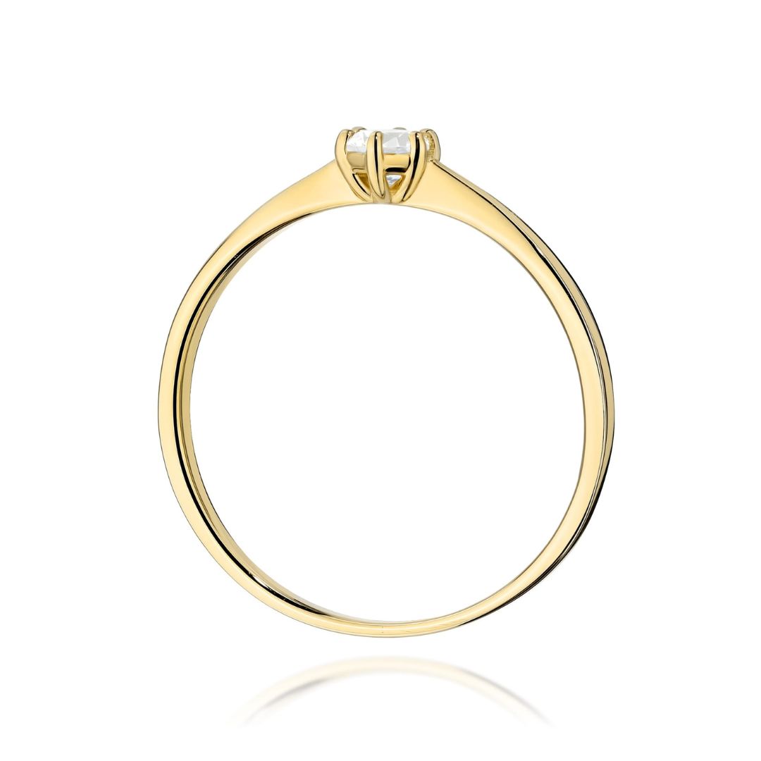 Anillo de Compromiso Alma de Oro 9K con Diamante de Laboratorio 0,15 ct