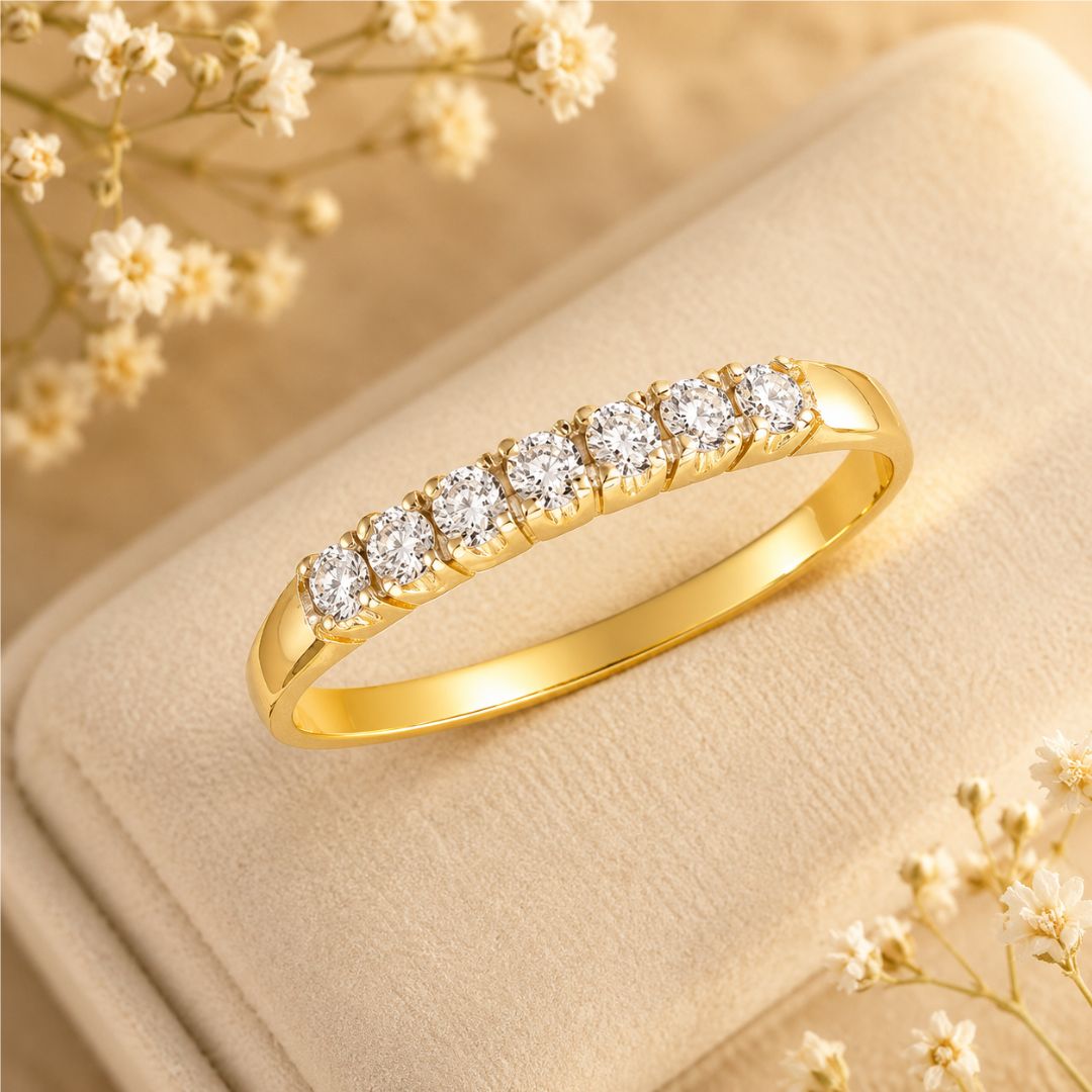 Anillo de Oro de 18K con Circonitas – Un Brillo para Siempre