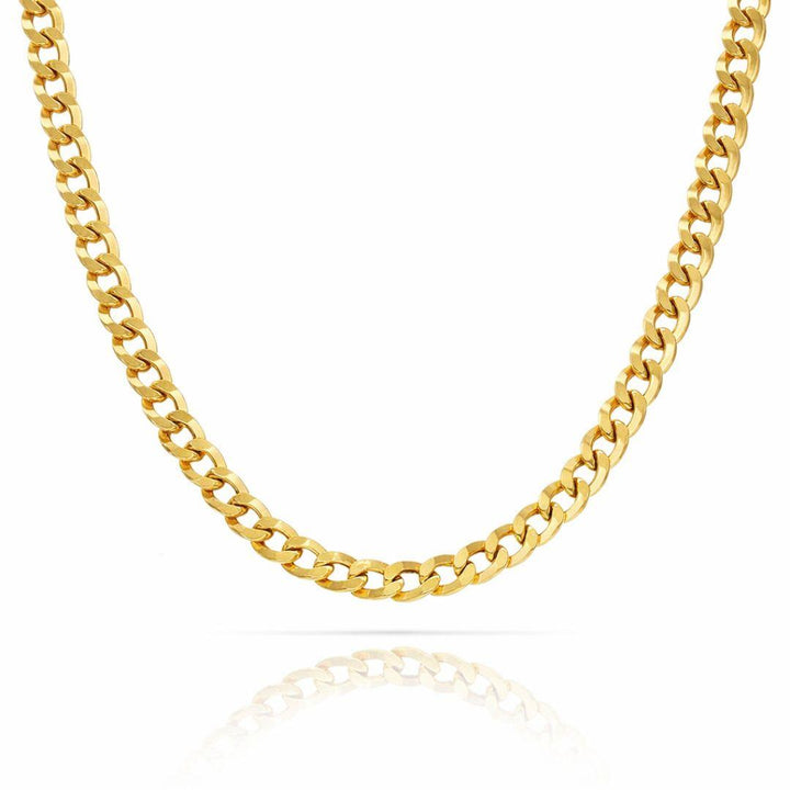 Cadena Barbada Oro 18K – Estilo, Fuerza y Elegancia Masculina