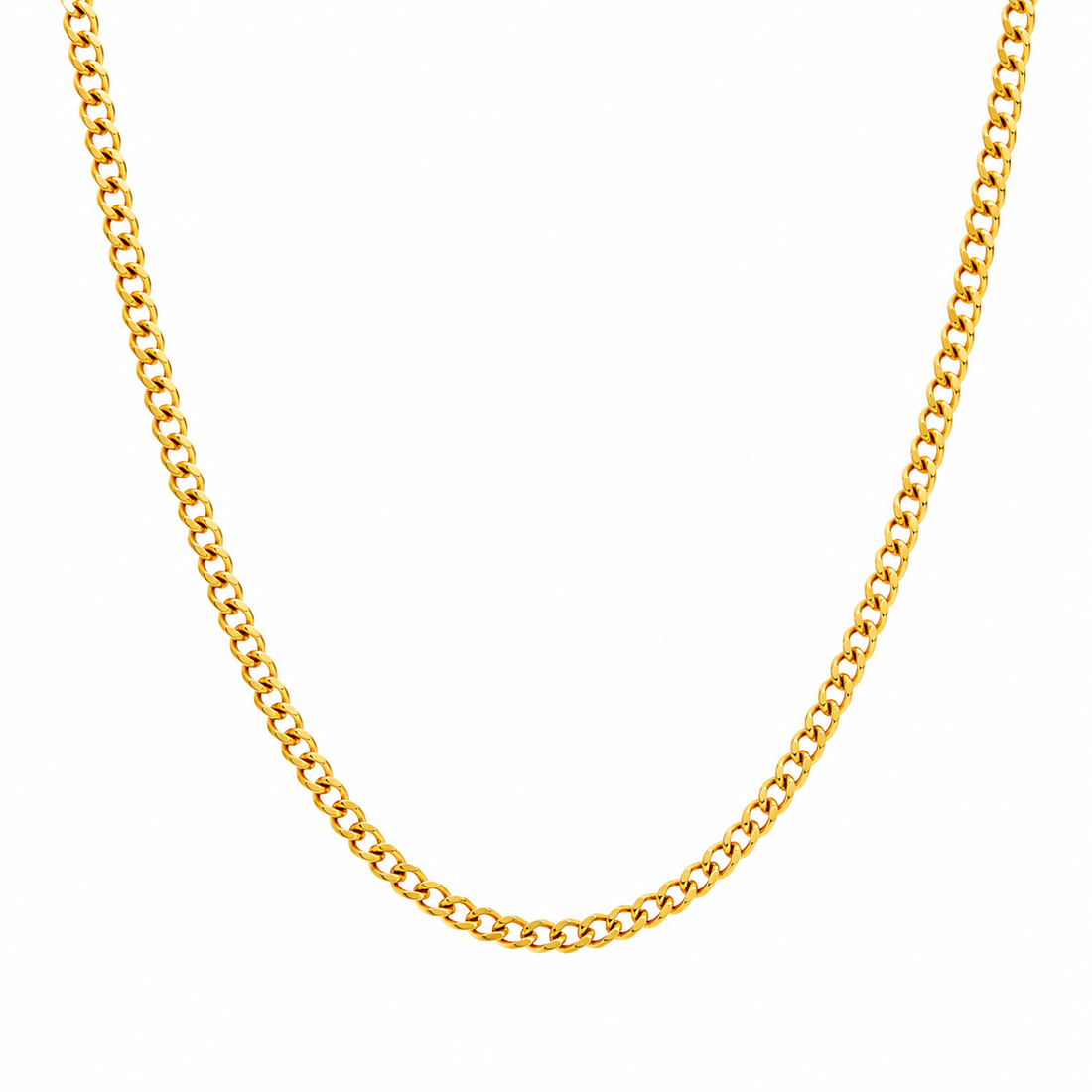 Cadena Barbada Oro 18K Maciza 1,5mm – Clásico Esencial