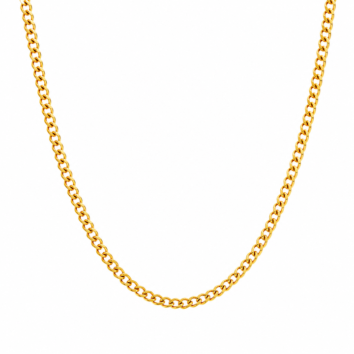Cadena Barbada Oro 18K Maciza 1,5mm – Clásico Esencial