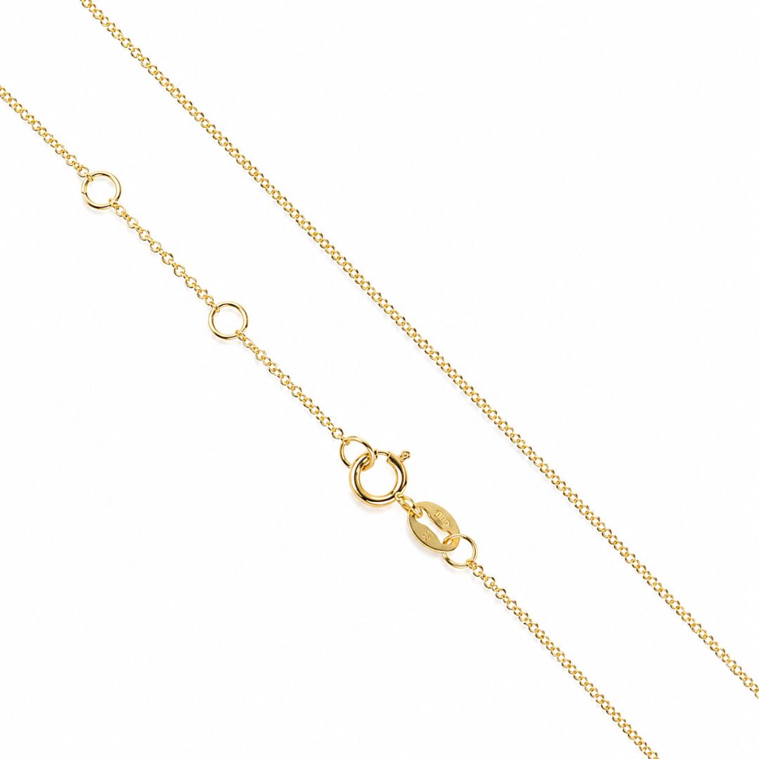 Cadena Forzada Ajustable en Oro de 14K 45 cm