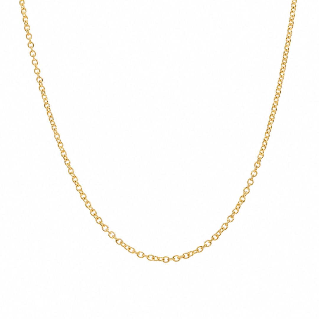 Cadena forzada maciza de oro 18K · 1,20 mm