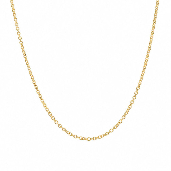 Cadena forzada maciza de oro 18K · 1,10 mm