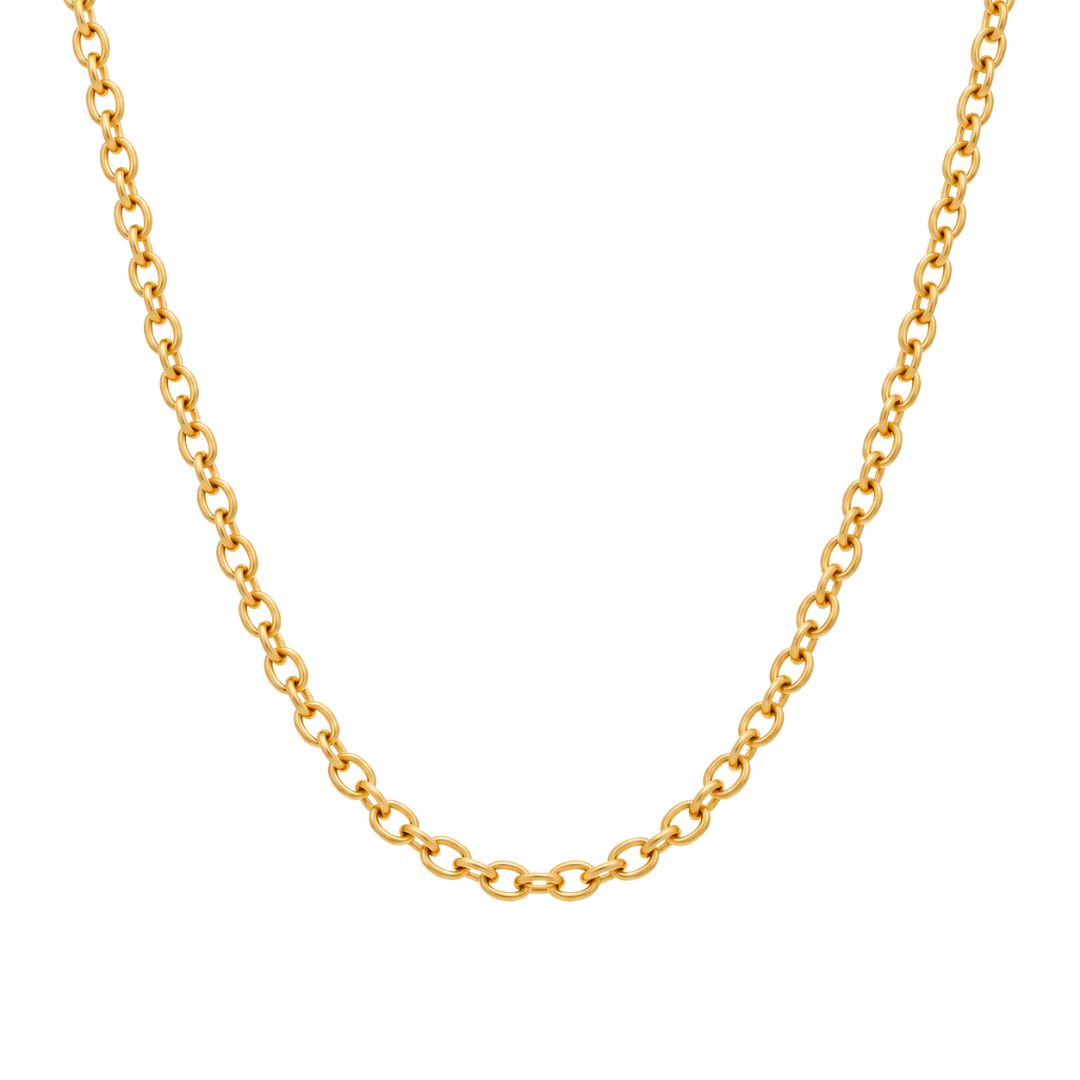 Cadena forzada maciza de oro 18K · 1,80 mm