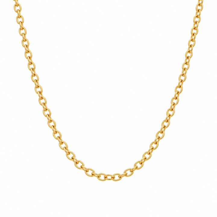 Cadena forzada maciza de oro 18K · 2 mm
