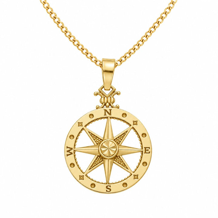 Colgante Rosa de los Vientos en Oro 18K
