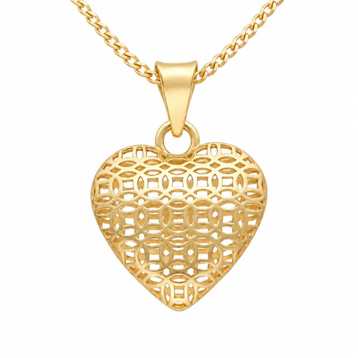 Colgante de Oro 18K Corazón Calado