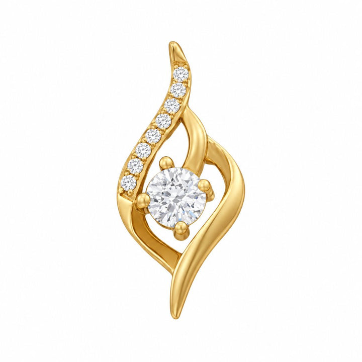 Colgante de Oro 18K Llama de Luz
