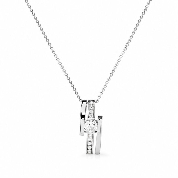 Colgante de Plata de Ley 925 con Circonita – Diseño Moderno y Elegante