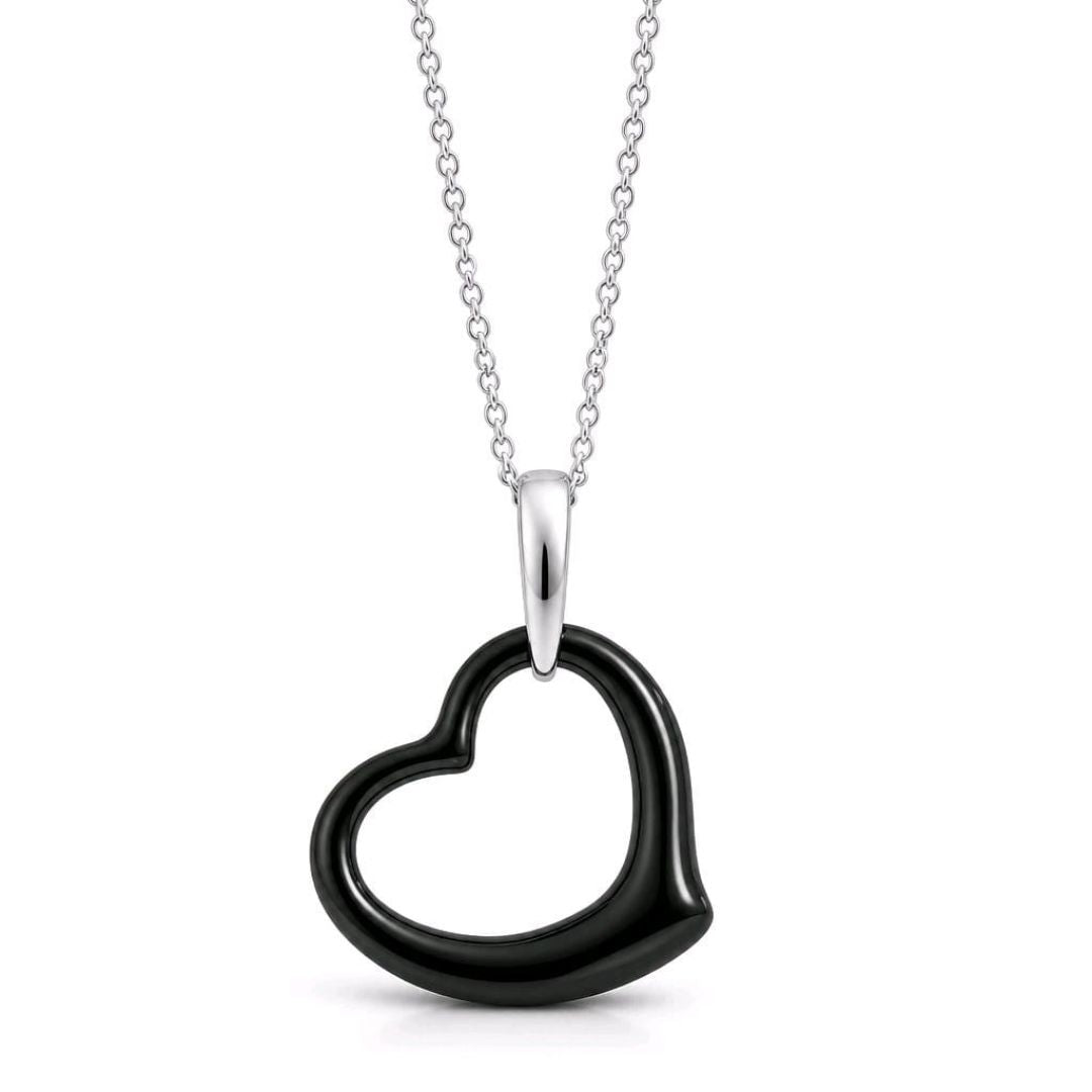 Collar Corazón Negro