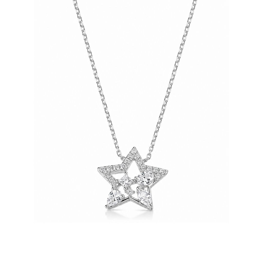 Collar Estrella Plata 925 con Circonitas