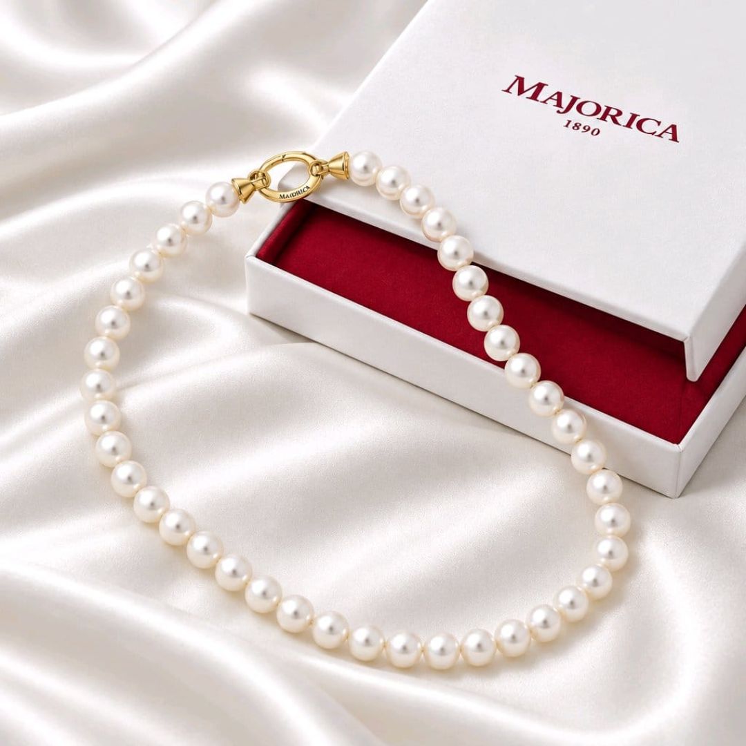 Collar de Perlas 6 mm – 45 cm Colección Lyra