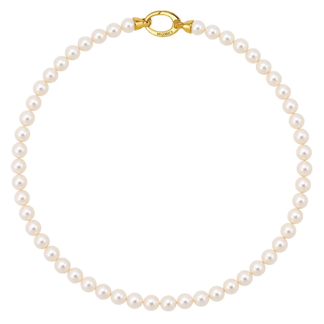 Collar de Perlas 6 mm – 45 cm Colección Lyra