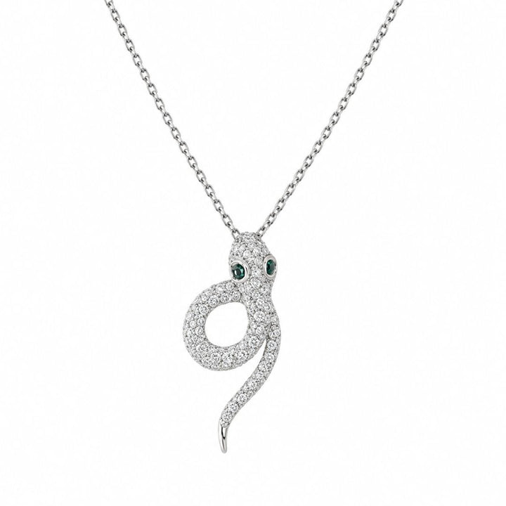 Collar de serpiente en plata 925 con cadena de acero