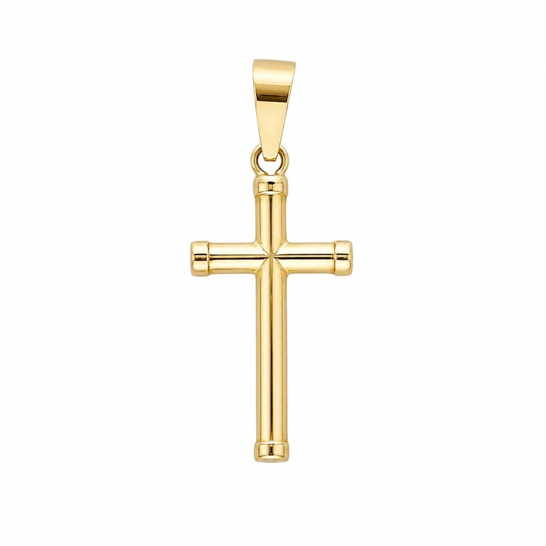 Cruz Hueca Oro Amarillo 18K