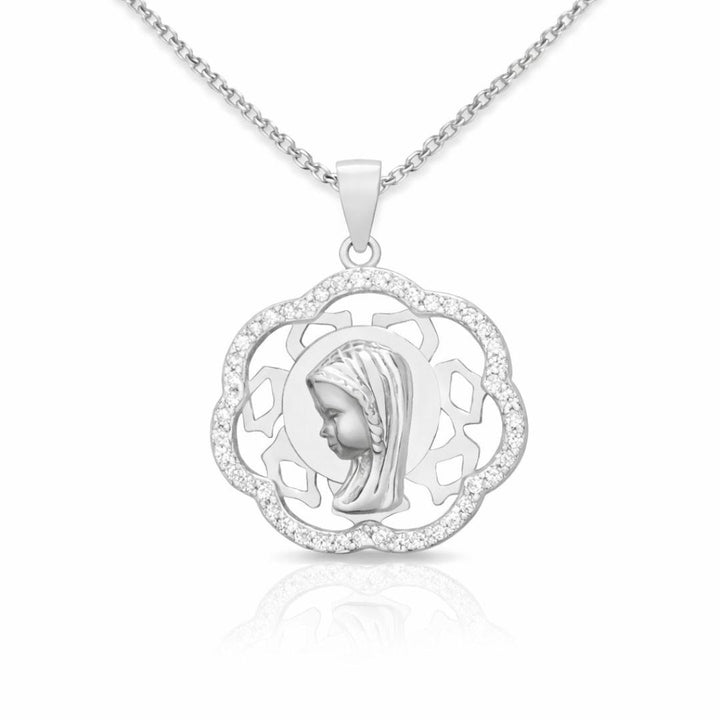 Medalla Virgen Niña en Plata de Ley 925