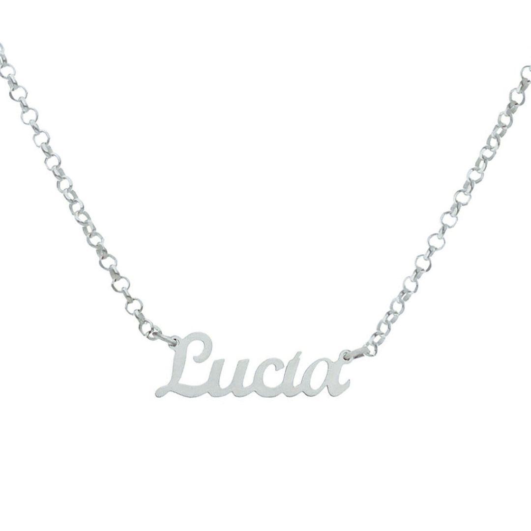 Gargantilla Personalizable en Plata de Ley con Nombre – Elegancia Fina y Única