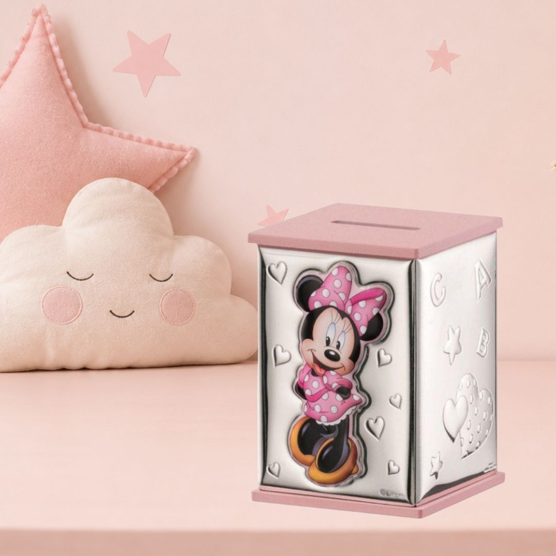 Hucha Infantil Minnie Mouse – Plata Laminada 925 Primera Ley