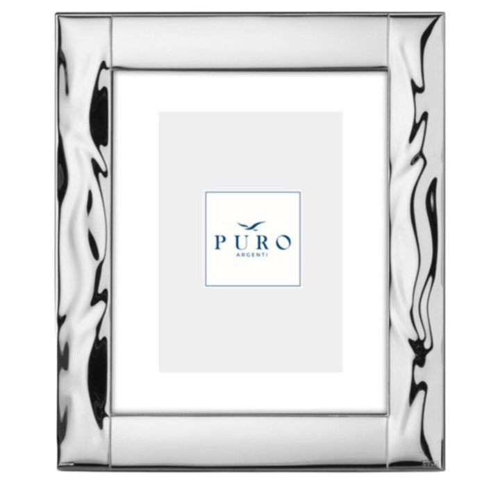 Marco de Fotos Laminado en Plata Puro Fenice 15x20 cm - Elegancia y Distinción para Tus Recuerdos