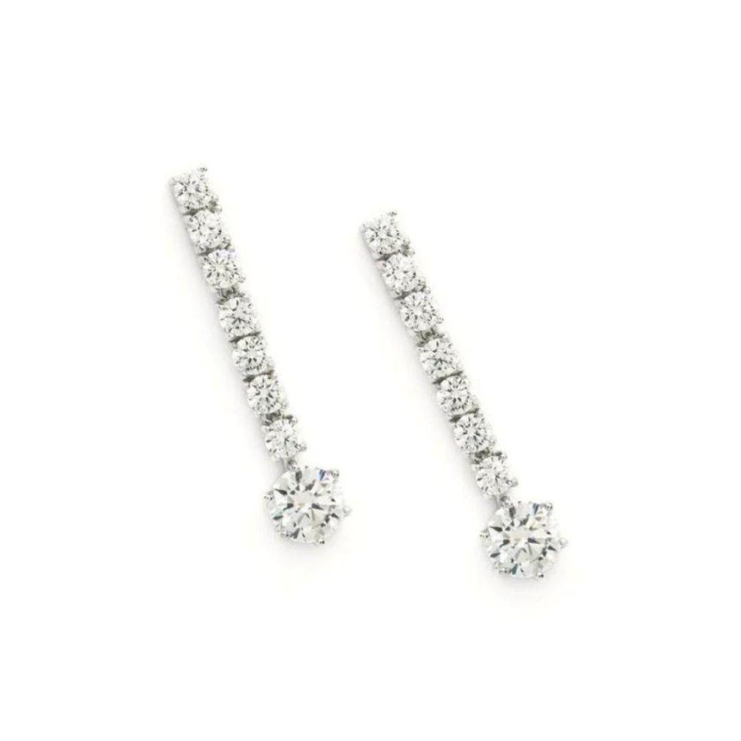 Pendientes Largos Plata 925 con Circonitas – Distinción para Novia, Invitada y Eventos