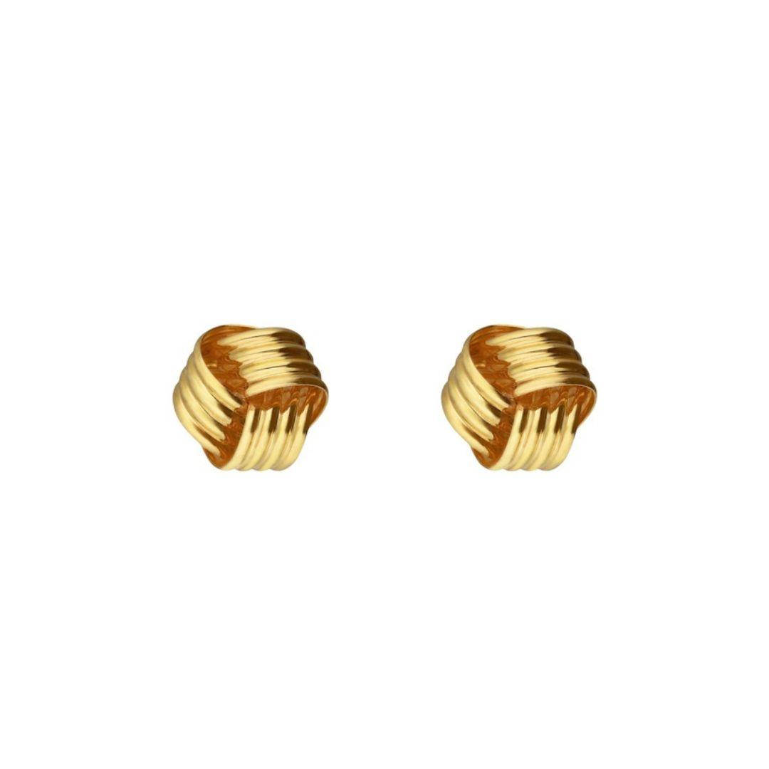 Pendientes nudo pequeño en Plata · Victoria Cruz