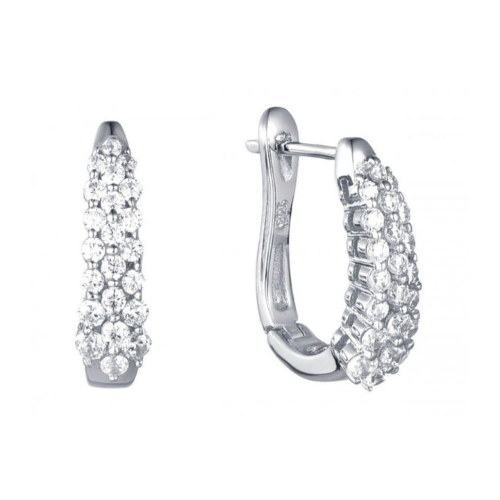 Pendientes plata zirconia Brizzling