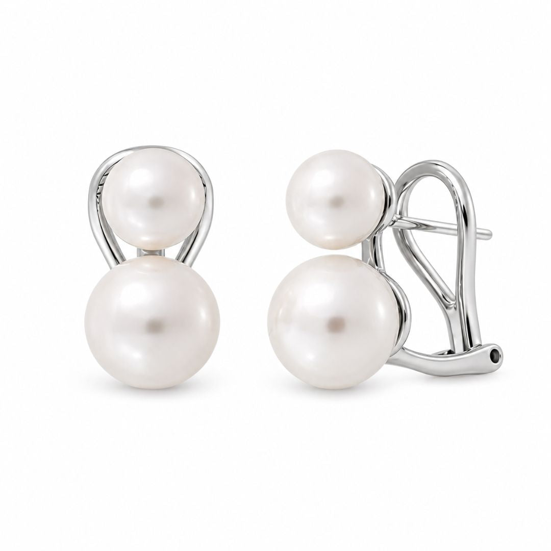 Pendientes Doble Perla 7-9mm Jour