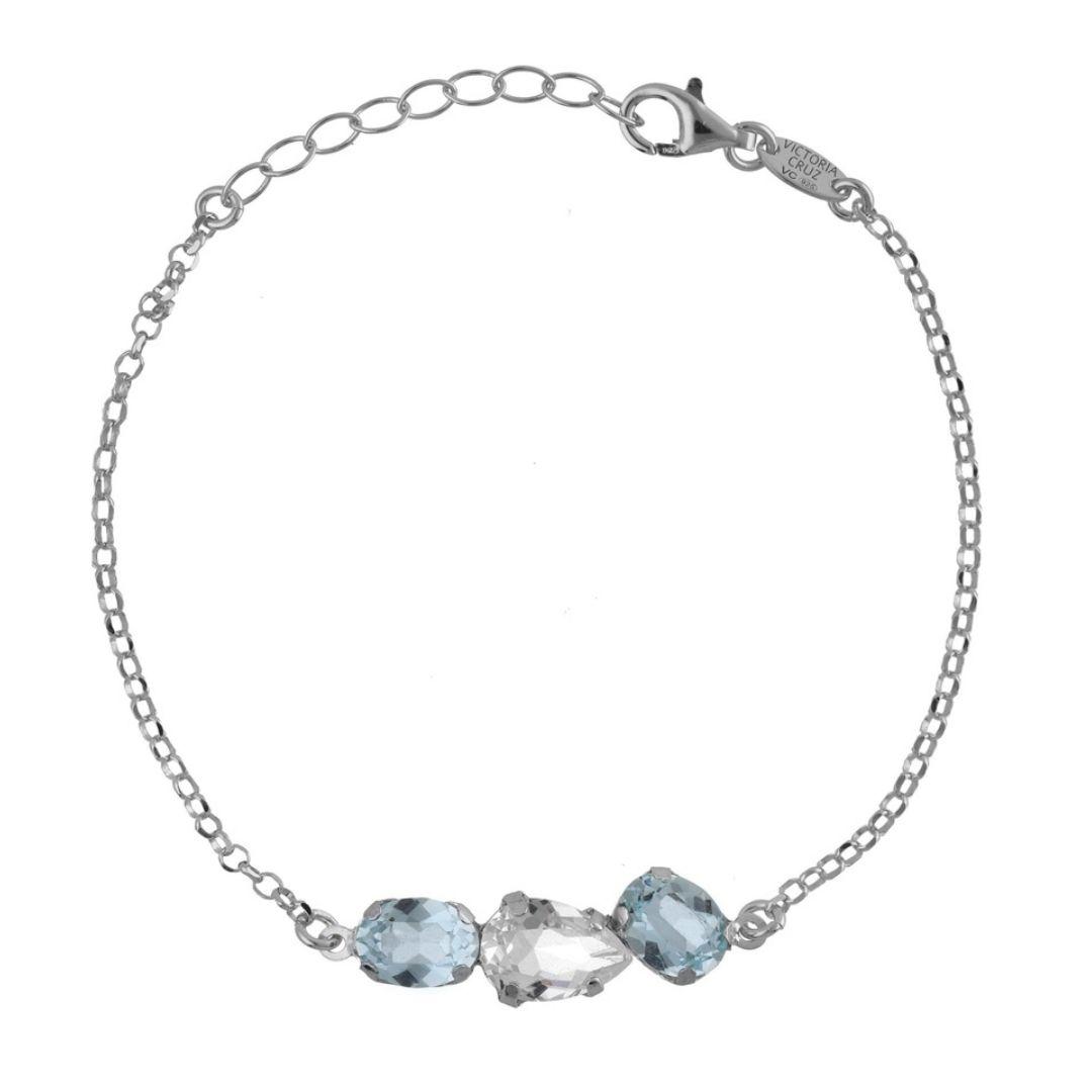 Pulsera Clarity Light Azore en Plata de Ley bañada en Rodio · Victoria Cruz