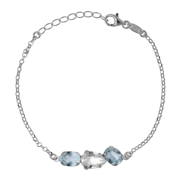 Pulsera Clarity Light Azore en Plata de Ley bañada en Rodio · Victoria Cruz