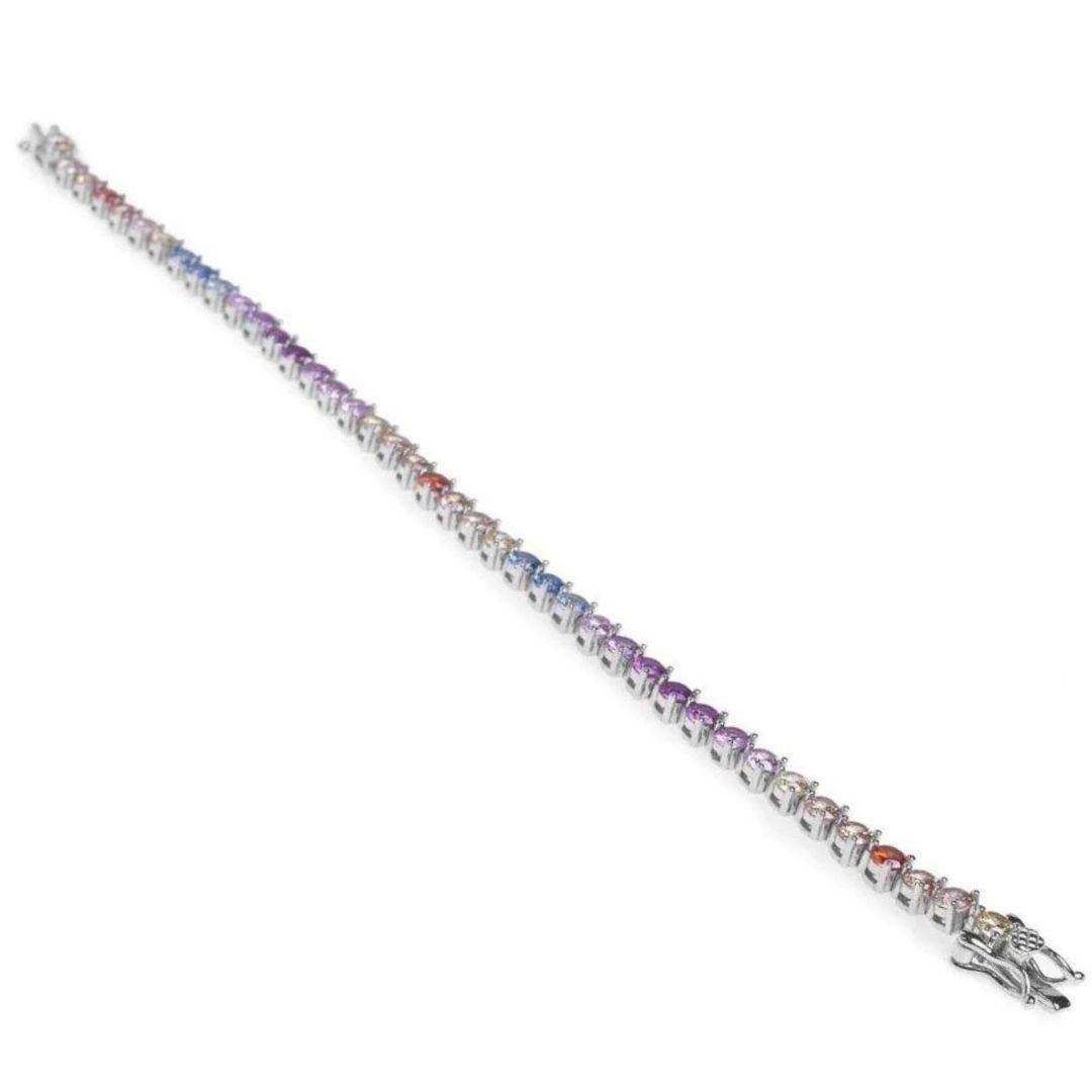 Pulsera Riviere adornada con piedras multicolor